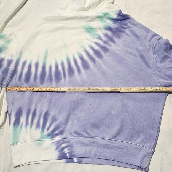 Wildfox New Cropped Tie Dye French Terry Hoodie size M - Picture 5 of 12